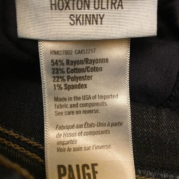 ❤️ PAIGE Hoxton Ultra Skinny Jeans 👖 27 Mona Wash - Picture 7 of 16